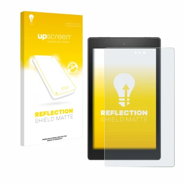 Parte frontale di una confezione del prodotto con il logo del marchio upscreen. Accanto è raffigurato il dispositivo Amazon Fi