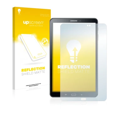 Parte frontale di una confezione del prodotto con il logo del marchio upscreen. Accanto è raffigurato il dispositivo Samsung G