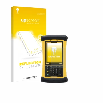 Parte frontale di una confezione del prodotto con il logo del marchio upscreen. Accanto è raffigurato il dispositivo Trimble N