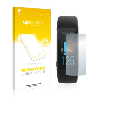 Parte frontale di una confezione del prodotto con il logo del marchio upscreen. Accanto è raffigurato il dispositivo Polar A37