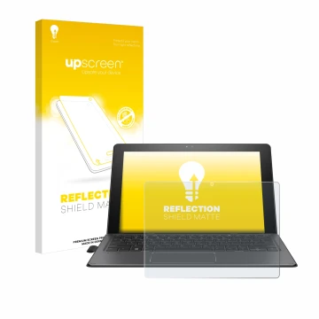 Parte frontale di una confezione del prodotto con il logo del marchio upscreen. Accanto è raffigurato il dispositivo HP Pro x2