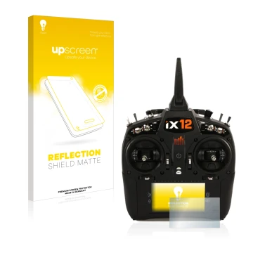 Parte frontale di una confezione del prodotto con il logo del marchio upscreen. Accanto è raffigurato il dispositivo Spektrum 