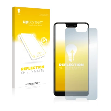 Parte frontale di una confezione del prodotto con il logo del marchio upscreen. Accanto è raffigurato il dispositivo Google Pi