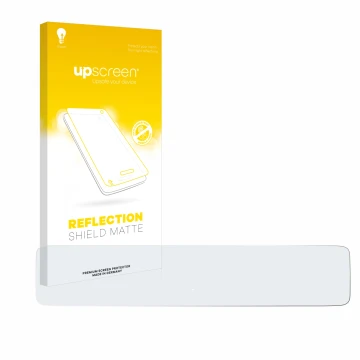 Parte frontale di una confezione del prodotto con il logo del marchio upscreen. Accanto è raffigurato il dispositivo Mercedes-