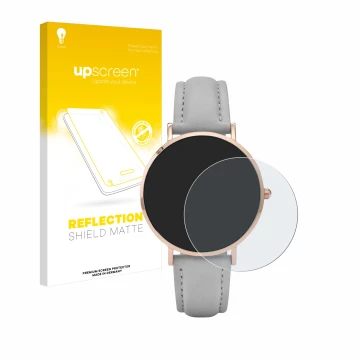 Parte frontale di una confezione del prodotto con il logo del marchio upscreen. Accanto è raffigurato il dispositivo Cluse La 