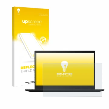 Parte frontale di una confezione del prodotto con il logo del marchio upscreen. Accanto è raffigurato il dispositivo Lenovo Th