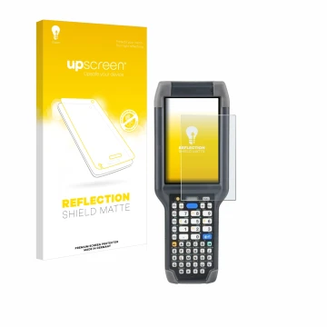 Parte frontale di una confezione del prodotto con il logo del marchio upscreen. Accanto è raffigurato il dispositivo Honeywell