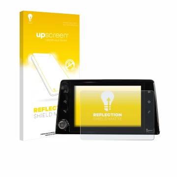 Parte frontale di una confezione del prodotto con il logo del marchio upscreen. Accanto è raffigurato il dispositivo Peugeot R