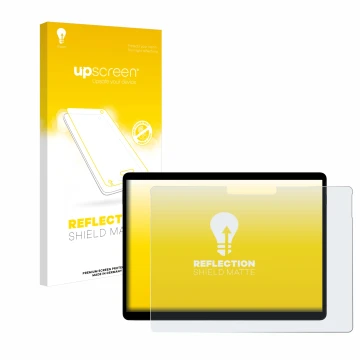 Parte frontale di una confezione del prodotto con il logo del marchio upscreen. Accanto è raffigurato il dispositivo Microsoft