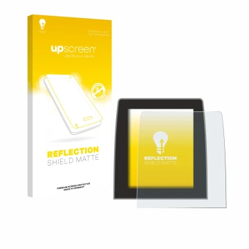 Parte frontale di una confezione del prodotto con il logo del marchio upscreen. Accanto è raffigurato il dispositivo Renault C