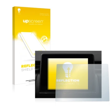 Parte frontale di una confezione del prodotto con il logo del marchio upscreen. Accanto è raffigurato il dispositivo Renault C