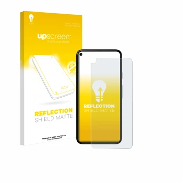 Parte frontale di una confezione del prodotto con il logo del marchio upscreen. Accanto è raffigurato il dispositivo Google Pi