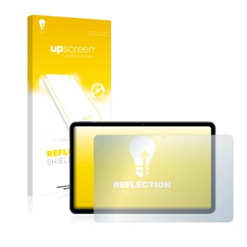 Parte frontale di una confezione del prodotto con il logo del marchio upscreen. Accanto è raffigurato il dispositivo Huawei Ma