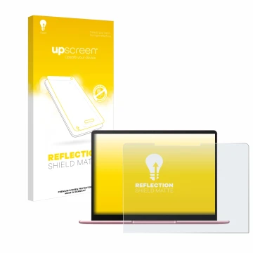 Parte frontale di una confezione del prodotto con il logo del marchio upscreen. Accanto è raffigurato il dispositivo Huawei Ma