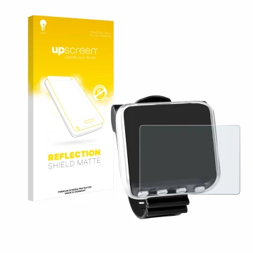 Parte frontale di una confezione del prodotto con il logo del marchio upscreen. Accanto è raffigurato il dispositivo Mares Gen