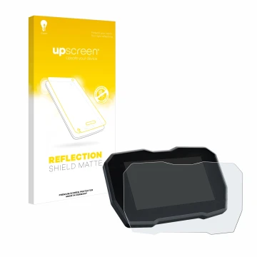 Parte frontale di una confezione del prodotto con il logo del marchio upscreen. Accanto è raffigurato il dispositivo Ducati St