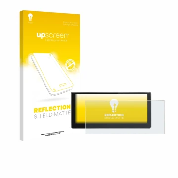 Parte frontale di una confezione del prodotto con il logo del marchio upscreen. Accanto è raffigurato il dispositivo Joying 4G