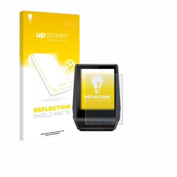 Parte frontale di una confezione del prodotto con il logo del marchio upscreen. Accanto è raffigurato il dispositivo Bosch Nyo