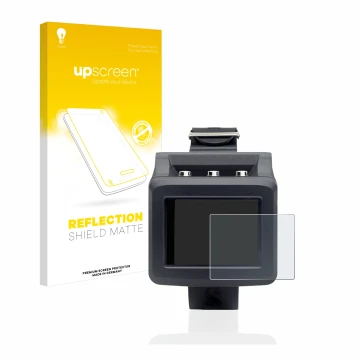 Parte frontale di una confezione del prodotto con il logo del marchio upscreen. Accanto è raffigurato il dispositivo Uwatec Ga