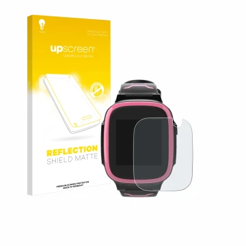 Parte frontale di una confezione del prodotto con il logo del marchio upscreen. Accanto è raffigurato il dispositivo Xplora X5