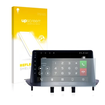 Parte frontale di una confezione del prodotto con il logo del marchio upscreen. Accanto è raffigurato il dispositivo Pioneer A