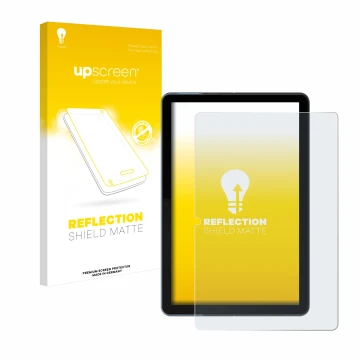 Parte frontale di una confezione del prodotto con il logo del marchio upscreen. Accanto è raffigurato il dispositivo Lenovo Id