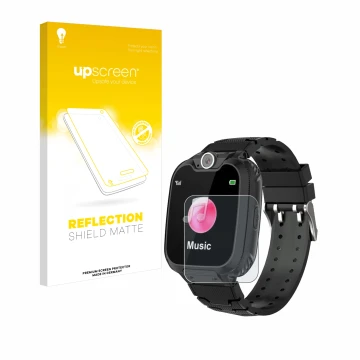 Parte frontale di una confezione del prodotto con il logo del marchio upscreen. Accanto è raffigurato il dispositivo Pthtechus