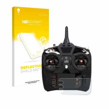 Parte frontale di una confezione del prodotto con il logo del marchio upscreen. Accanto è raffigurato il dispositivo Spektrum 