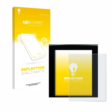 Parte frontale di una confezione del prodotto con il logo del marchio upscreen. Accanto è raffigurato il dispositivo Renault M