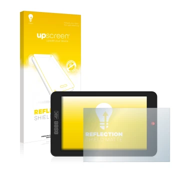 Parte frontale di una confezione del prodotto con il logo del marchio upscreen. Accanto è raffigurato il dispositivo Osee G7 c