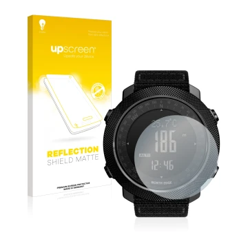 Parte frontale di una confezione del prodotto con il logo del marchio upscreen. Accanto è raffigurato il dispositivo North Edg