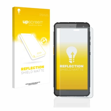 Parte frontale di una confezione del prodotto con il logo del marchio upscreen. Accanto è raffigurato il dispositivo i.safe MO