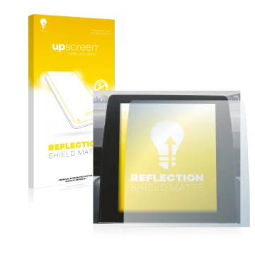 Parte frontale di una confezione del prodotto con il logo del marchio upscreen. Accanto è raffigurato il dispositivo Renault Z