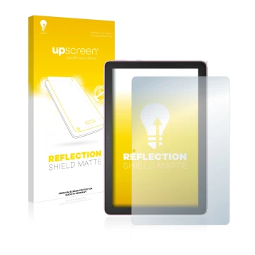 Parte frontale di una confezione del prodotto con il logo del marchio upscreen. Accanto è raffigurato il dispositivo Amazon Fi