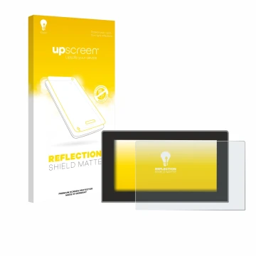 Parte frontale di una confezione del prodotto con il logo del marchio upscreen. Accanto è raffigurato il dispositivo Cupra For