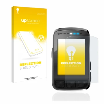 Parte frontale di una confezione del prodotto con il logo del marchio upscreen. Accanto è raffigurato il dispositivo Wahoo Ele