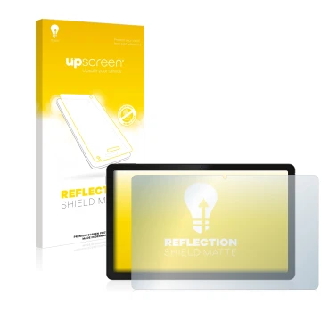 Parte frontale di una confezione del prodotto con il logo del marchio upscreen. Accanto è raffigurato il dispositivo realme Pa