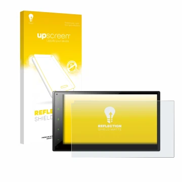 Parte frontale di una confezione del prodotto con il logo del marchio upscreen. Accanto è raffigurato il dispositivo Pioneer S