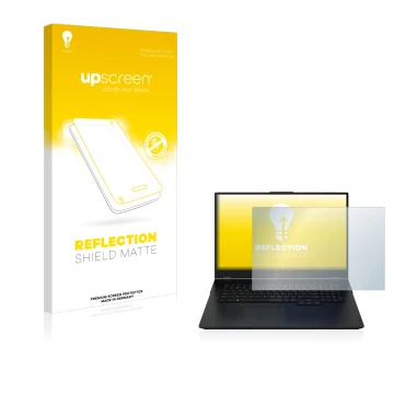 Parte frontale di una confezione del prodotto con il logo del marchio upscreen. Accanto è raffigurato il dispositivo Zenec Z-E
