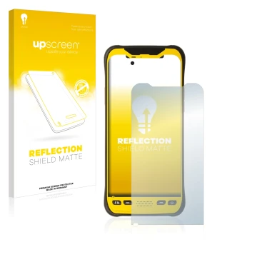 Parte frontale di una confezione del prodotto con il logo del marchio upscreen. Accanto è raffigurato il dispositivo Trimble T