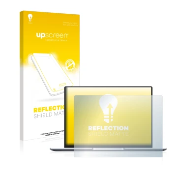 Parte frontale di una confezione del prodotto con il logo del marchio upscreen. Accanto è raffigurato il dispositivo Huawei Ma