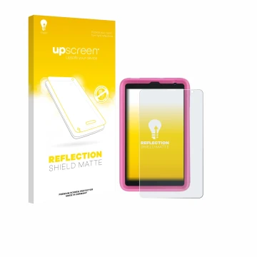 Parte frontale di una confezione del prodotto con il logo del marchio upscreen. Accanto è raffigurato il dispositivo Blackview