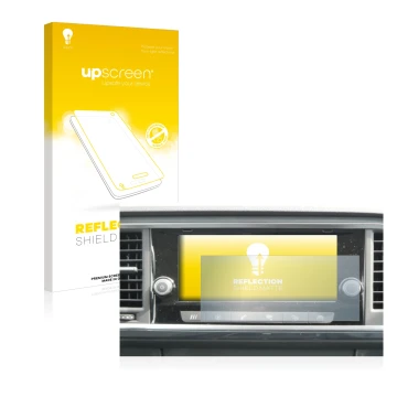 Parte frontale di una confezione del prodotto con il logo del marchio upscreen. Accanto è raffigurato il dispositivo Seat Atec