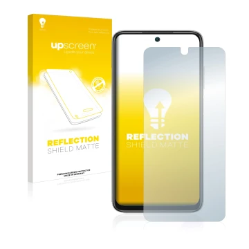 Parte frontale di una confezione del prodotto con il logo del marchio upscreen. Accanto è raffigurato il dispositivo Xiaomi Re