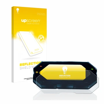 Parte frontale di una confezione del prodotto con il logo del marchio upscreen. Accanto è raffigurato il dispositivo Yamaha MT