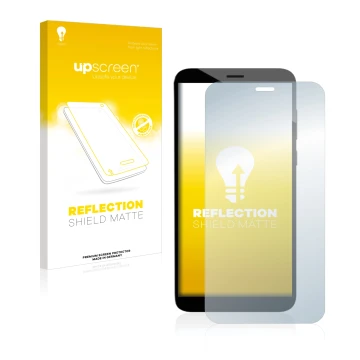 Parte frontale di una confezione del prodotto con il logo del marchio upscreen. Accanto è raffigurato il dispositivo Pine64 Pi