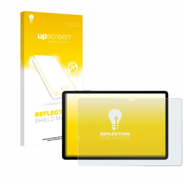 Parte frontale di una confezione del prodotto con il logo del marchio upscreen. Accanto è raffigurato il dispositivo Samsung G