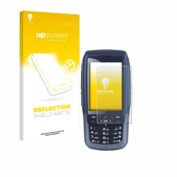 Parte frontale di una confezione del prodotto con il logo del marchio upscreen. Accanto è raffigurato il dispositivo Malux SED