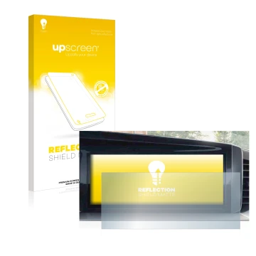 Parte frontale di una confezione del prodotto con il logo del marchio upscreen. Accanto è raffigurato il dispositivo Opel Mokk