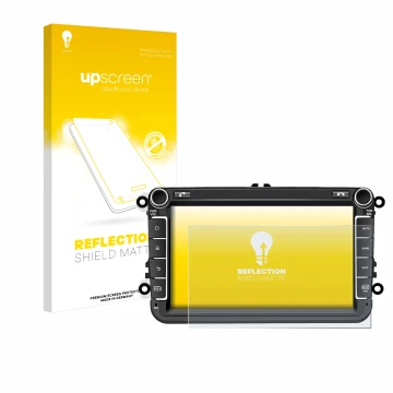 Parte frontale di una confezione del prodotto con il logo del marchio upscreen. Accanto è raffigurato il dispositivo M.I.C. AV